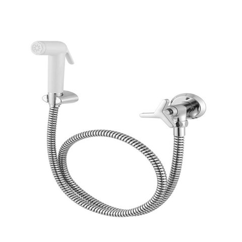 Ducha Higiênica com Registro 1857 1/4 de Volta Tríade Cromado Meber Metais