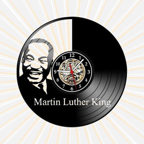 Relógio Parede Martin Luther King Vinil Lp Decoração Retrô - 1