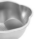 Ver imagem 7 de Escorredor de Arroz Inox Grao Verdura Legumes Multiuso Versatil Cozinha Preparo Refeiçao