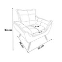 Ver imagem 3 de Poltrona Decorativa Grande Veludo Opala Rr Divano