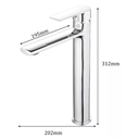 Ver imagem 2 de Torneira Monocomando de Mesa para Banheiro Bica Alta Oval + Válvula Click para Cuba 7/8 Redonda Crom