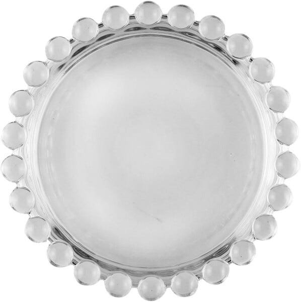 Conjunto 4 Pratos de Cristal Pearl 10 cm - 2
