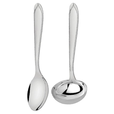 Kit Colher de Arroz e Concha para Feijão Tramontina Laguna Inox