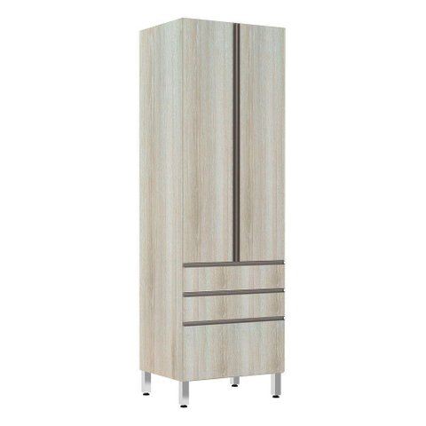Paneleiro 70Cm 2 Portas 2 Gavetas 1 Gavetão Luci Legno Crema
