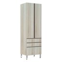 Ver imagem 1 de Paneleiro 70Cm 2 Portas 2 Gavetas 1 Gavetão Luci Legno Crema