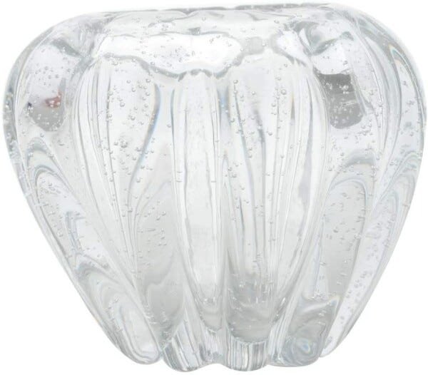 VASO DE VIDRO ITALY TRANSPARENTE 16X14CM - 2