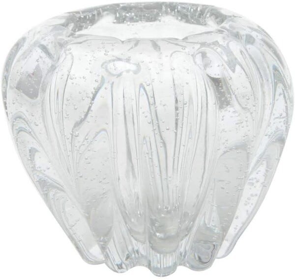 VASO DE VIDRO ITALY TRANSPARENTE 16X14CM - 1