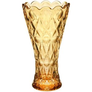 VASO CRISTAL DE CHUMBO ANGEL AMBAR 8x14cm
