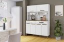 Ver imagem 3 de Kit Cozinha Itália 6 Portas e 2 Gavetas Arte Móveis:branco