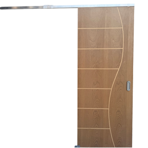 Porta de Correr Frisada em Madeira – Padrão Ipê Champagne – 2,10 X 0,82