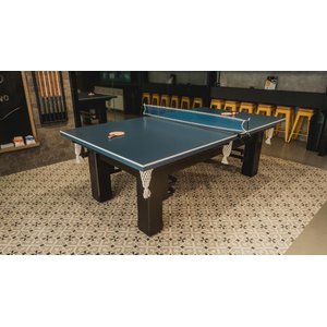 Mesa de Sinuca e Ping Pong - 2,34x1,34 - Azul Petróleo