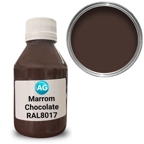 Cor Solida Marrom Chocolate Ag - Ral8017