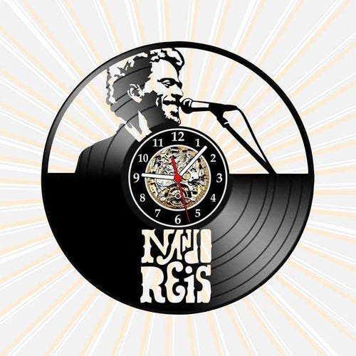 Relógio Parede Nando Reis Bandas Rock Musica Mpb Vinil Lp - 1