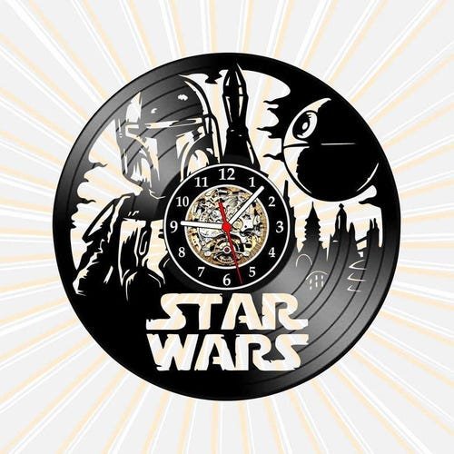 Relógio Parede Star Wars Filmes Series Tv Cinema Nerd Geek - 1