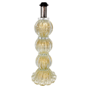 Ver imagem 2 de Abajur De Cristal Murano Versailles Com Cúpula 40Cm - Base Translucida Com Ouro 24K