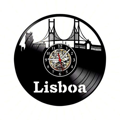 Relógio Lisboa Cidades Países Portugual Europa Vinil Lp - 1