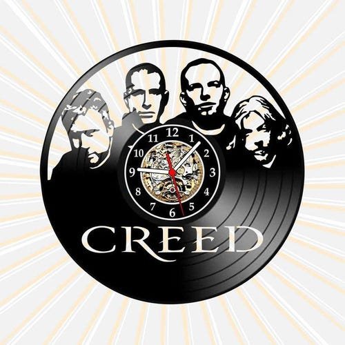 Relógio Parede Creed Bandas Rock Pop Musica Vinil Lp Arte - 1