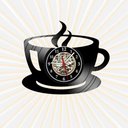 Ver imagem 1 de Relógio Parede Xícara Café Chá Cozinha Disco Vinil Lp Decor