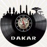 Relógio Parede Dakar Senegal Cidades Países Vinil Lp Fuso - 1