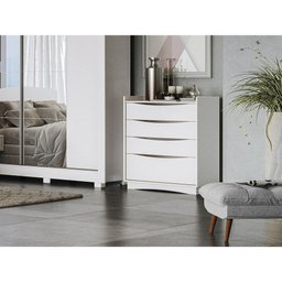 Cômoda com 4 Gavetas Multimóveis Cr35152 Branco - 4
