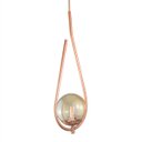 Ver imagem 3 de Lustre Pendente On Drop - Bronze com Globo de Vidro Âmbar