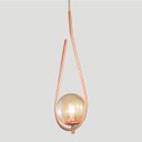 Ver imagem 4 de Lustre Pendente On Drop - Bronze com Globo de Vidro Âmbar