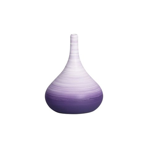 Vaso de Mesa Decorativo de Cerâmica Jasmim Pequeno Lavanda Joelma Decorações
