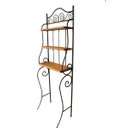 Ver imagem 1 de Prateleira Artesanal Artminas Sobre O Vaso Sanitário Em Ferro E Madeira Preto E Marrom Preto