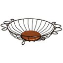 Ver imagem 1 de Fruteira Redonda Rustica Artminas Artesanatos Preto e Marrom