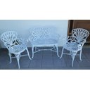 Ver imagem 2 de Conjunto de Jardim com Banco 2 Lugares e 2 Poltronas Primavera em Alumínio Unifer Móveis