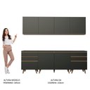 Ver imagem 7 de Cozinha Completa Reims Armário Balcão Preto Madesa