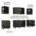 Ver imagem 4 de Cozinha Completa Reims Armário Balcão Preto Madesa