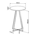 Ver imagem 5 de Mesa Lateral - Artesano:preto/preto