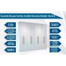 Guarda Roupa Casal 8 Portas e 4 Gavetas Master Vip 8.4 Castanha/off White - Santos Andirá - 2