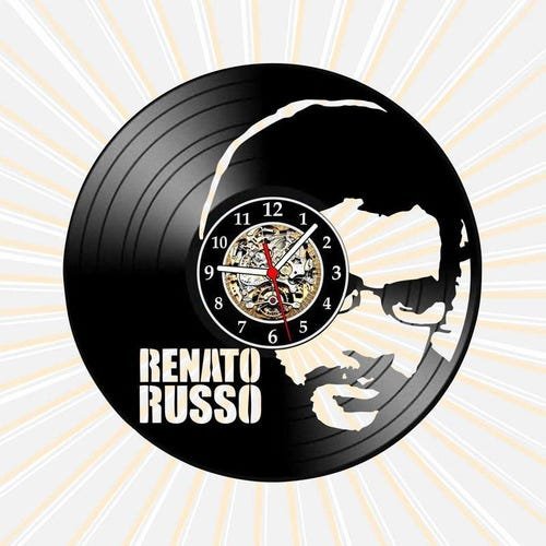 Relógio Parede Renato Russo Rock Pop Musica Vinil Lp Retrô - 1