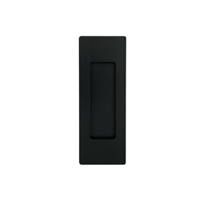 Puxador Concha de Embutir para Porta Inox Preto Fosco15cm