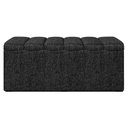 Ver imagem 3 de Recamier Calcadeira Bau 90 Cm Dalia Linho Chumbo Artte Chumbo