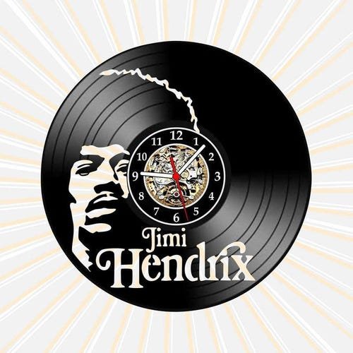 Relógio Jimi Hendrix Bandas Rock Guitarrista Musica Vinil Lp - 1