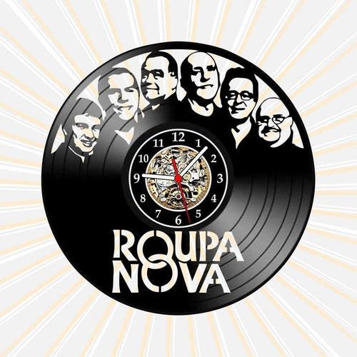 Relógio Parede Roupa Nova Música Brasileira Disco Vinil Lp - 1