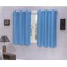 Cortina para Quarto Meia Parede 2,20 X 1,30 Mts Pvc Blackout: Azul - 2
