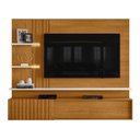 Ver imagem 7 de Painel Bancada Suspensa com Led 3 Portas Atena - Cinamomo/off White