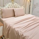 Ver imagem 2 de Jogo Cama Lençol Loren Casal Padrão Bordado Inglês Micro Percal 300 Fios 4 Peças - Rosê