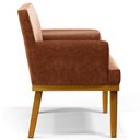 Ver mais imagens de Kit 4 Poltronas Decorativas Para Sala De Estar E Recepção Beatriz W01 Couríssimo Camel - Lyam