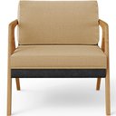 Ver imagem 6 de Kit 02 Poltronas Decorativas Sala Estar Pietra L02 Couríssimo Preto Linho Bege Escuro - Lyam Decor