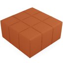 Ver imagem 5 de Puff Decorativo para Sala de Estar Quadrado Milano 90x90cm W01 Tecido Terracota - Lyam Decor