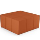 Ver imagem 2 de Puff Decorativo para Sala de Estar Quadrado Milano 90x90cm W01 Tecido Terracota - Lyam Decor