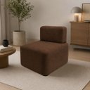 Ver imagem 2 de Poltrona Cubo para Sala Moderna e Recepção Suede