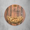 Bolha Porta-Rolhas Wine Merlot Em Mdf E Acrílico 35Cm Madeira - 1