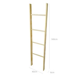 Escada Decorativa 160x40x6 em Madeira de Pinus - Natural - 6