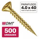 Ver imagem 1 de Caixa 500 Parafusos 4.0x40 Chipboard Chata Phillips para Móveis Madeira - DMT